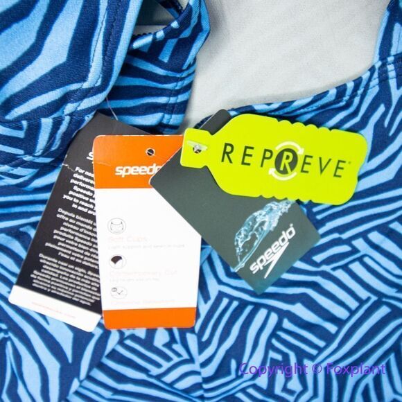 NEW Speedo Print High Neck One Piece Women's Recreational swimsuit, 18 - Picture 9 of 15